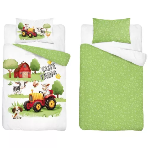 Farmos traktoros ovis ágynemű (Cute farm)