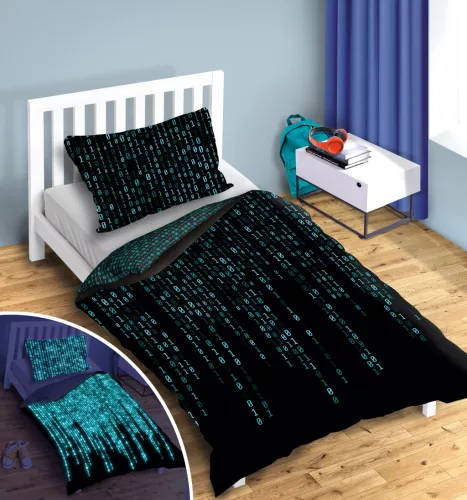 Foszforeszkáló Matrix ágynemű