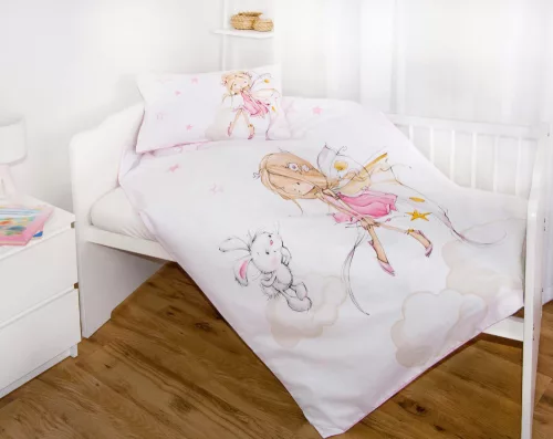 Tündérkés flanel ovis ágynemű szett