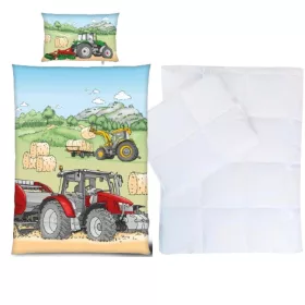 Traktoros flanel ovis ágynemű szett