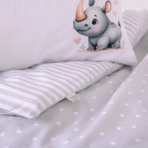 Kisállatok ovis ágynemű (csíkos)