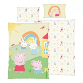 Peppa malac ovis ágynemű (szivárvány)