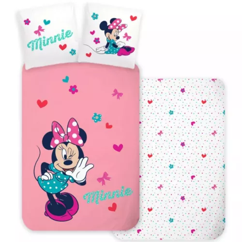 Minnie egér ovis ágynemű szett (masni)