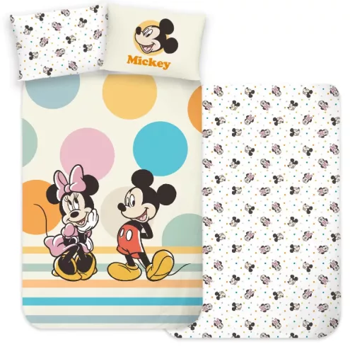 Minnie és Mickey egér ovis ágynemű szett