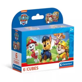   Mancs őrjárat mesekocka 6 db-os puzzle 2 éves kortól – Clementoni fejlesztő játék