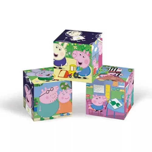 Peppa malac mesekocka 6 db-os puzzle 2 éves kortól – Clementoni fejlesztő játék