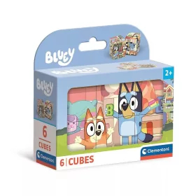   Bluey mesekocka 6 db-os puzzle 2 éves kortól – Clementoni fejlesztő játék