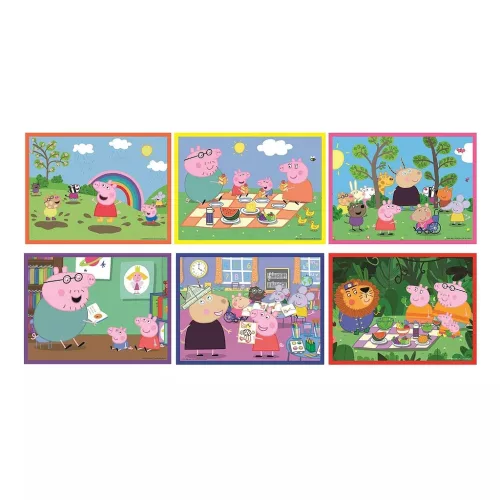 Peppa malac mesekocka 12 db-os puzzle 3 éves kortól – Clementoni fejlesztő játék