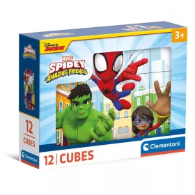  Spidey mesekocka 12 db-os puzzle 3 éves kortól – Clementoni fejlesztő játék