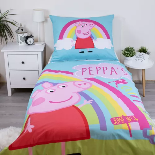 Peppa malac ágynemű (szivárány)