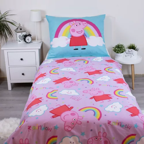 Peppa malac ágynemű (szivárány)