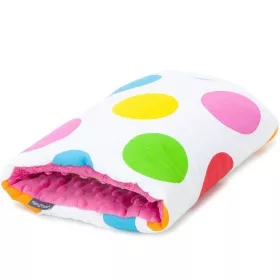 Minky pöttyös szoptatós karpárna (rózsaszín)