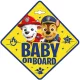 Mancs őrjárat baby on board tábla (Paw boys)