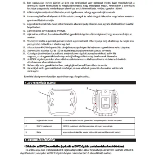 Minnie egér autós ISOFIX-es ülésmagasító (Smart)