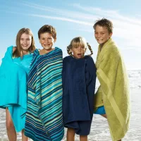 Handtücher, ponchos, bademäntel